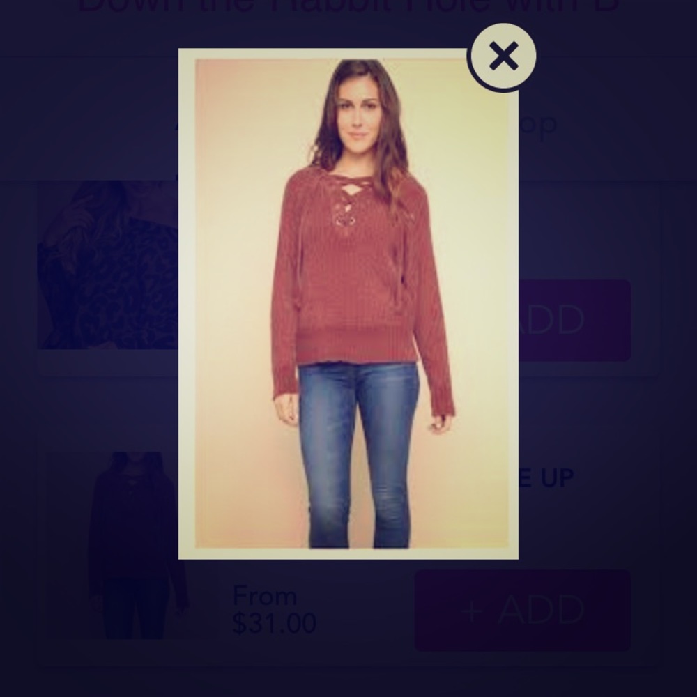 Umgee Chenelle sweater NWT size small